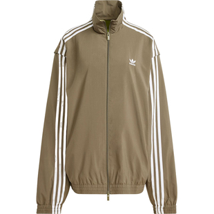 Adidas/阿迪达斯官方正品三叶草女士拉链立领夹克运动外套JM9252