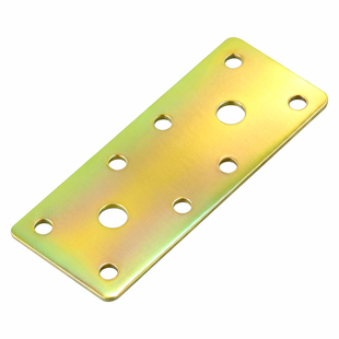 沪心镀锌铁角码加强一字平铁90度直角固定器木板拼接连接铁片L型