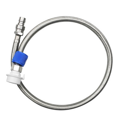 全自动洗衣机进水管不锈钢加长水龙头管子对接延长管防爆上水软管