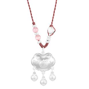 DAISY BEAUTY 平安锁999足银国风吉祥平安锁 小众设计项链女