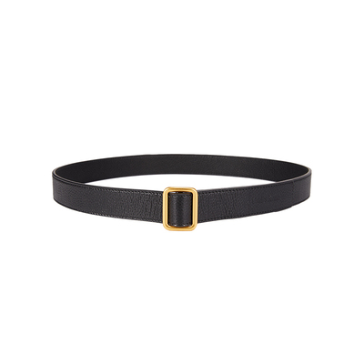 官网正品免打孔双面真皮腰带女