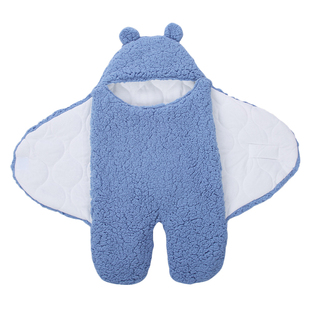 新生儿婴儿包被秋冬加厚新生儿抱被睡袋防惊跳护胸襁褓外出服