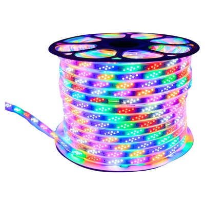 220V跑马七彩灯带防水防冻