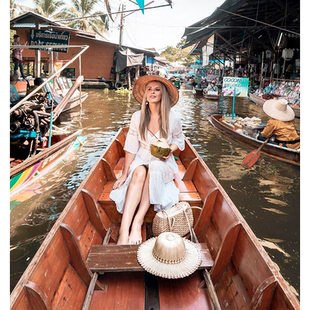 懒猫旅行泰国曼谷一日游大皇宫丹嫩沙多安帕瓦水上市场美攻郑王庙