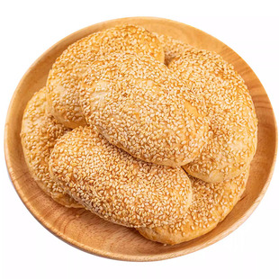 老字号江南东坡园大麻糕芝麻香酥饼椒盐传统早餐糕点常州特产