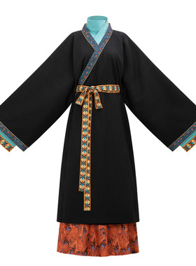 西汉禅衣晋曲领衫交窬裙秋冬民族