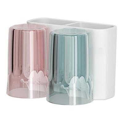 抗菌牙刷置物架免打孔刷牙杯漱口杯挂墙架子壁挂式卫生间电动家庭