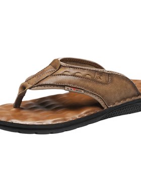 公牛世家男士防滑人字拖