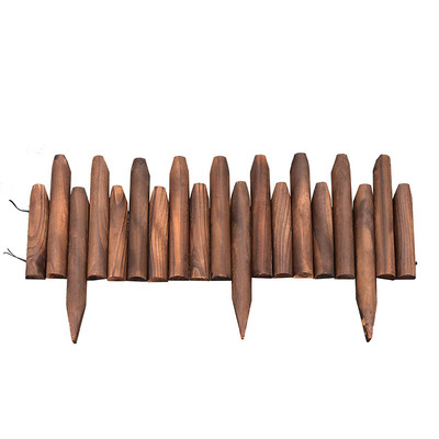 防腐木插地围栏庭院实木栅栏宠物