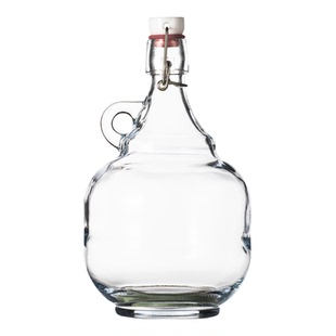 高档密封加厚玻璃酒瓶白酒瓶不锈钢卡扣长期存酒专用自酿食品级