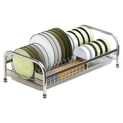 304不锈钢沥水碗碟架单层柜内