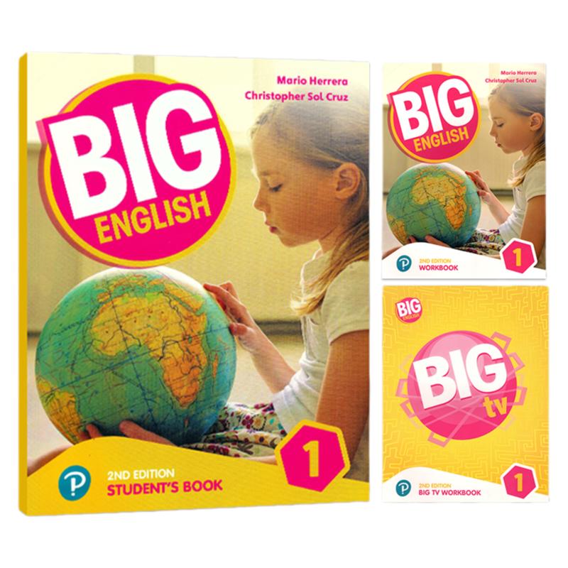 【斑达图书】培生朗文教材新版bigenglish123456级别big english1 原版进口 new big English 小学少儿学习学生书本练习赠配套音频