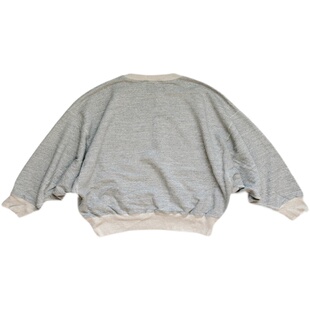 20AW KAPITAL 平田和宏 余文乐同款 裹毛蝙蝠袖纯棉印花圆领卫衣