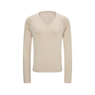 Scofield女装简约知性V领针织衫金属扣装饰含桑蚕丝2025秋冬新品