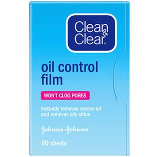 cleanclear可伶可俐吸油纸男女面部吸油面纸蓝膜清爽刘海控油便携