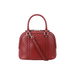 9.9/9.5新 Gucci/古驰牛皮红色女款小号贝壳包单肩斜挎包