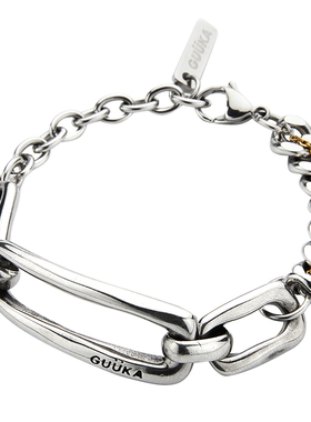 GUUKA大小方链环扣手链