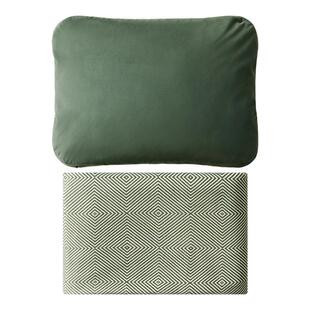 文丰车用靠枕毛毯两用多功能办公室车内午睡空调被舒适抱枕航空被