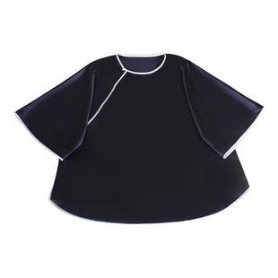 【菀菀】新中式100%桑蚕丝平肩一片式复古中国风宽松女上衣