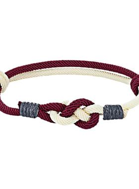 环铭原创八字同心结手绳纯手工编织闺蜜情侣手绳中国风可调节手链