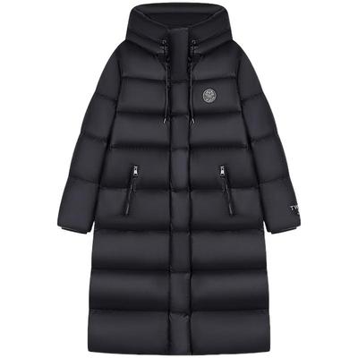 TeenieWeenie小熊女装羽绒服2025年冬季新款中长款连帽保暖鹅绒服