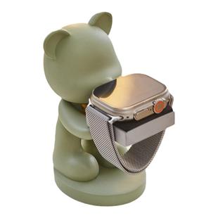 iwatch苹果applewatch挂手表充电器底座支架托s8s9创意可爱小摆件