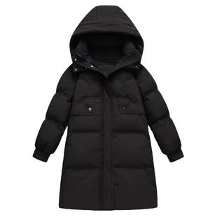 雅鹿品牌羽绒服女中长款2025冬新款今年爆款加厚小个子白鸭绒外套