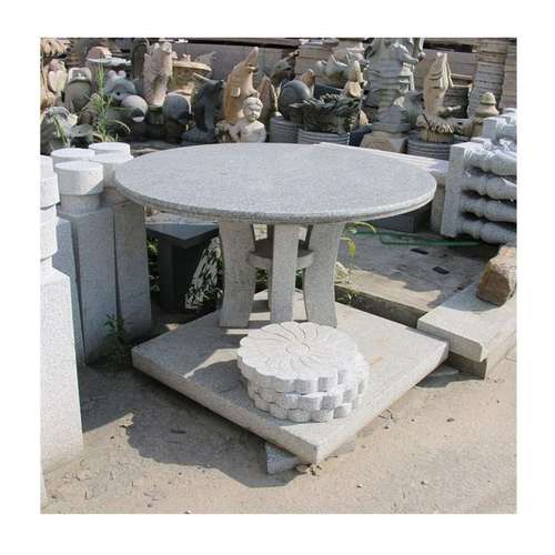 天然花岗岩凉亭防滑棋牌石桌椅｜别墅庭院公园广场石雕休闲组合