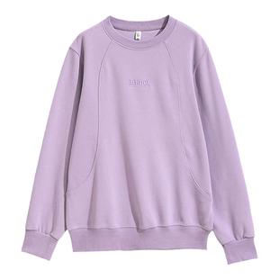 妈妈休闲圆领卫衣女春秋装2026新款爆款中老年宽松长袖针织上衣服