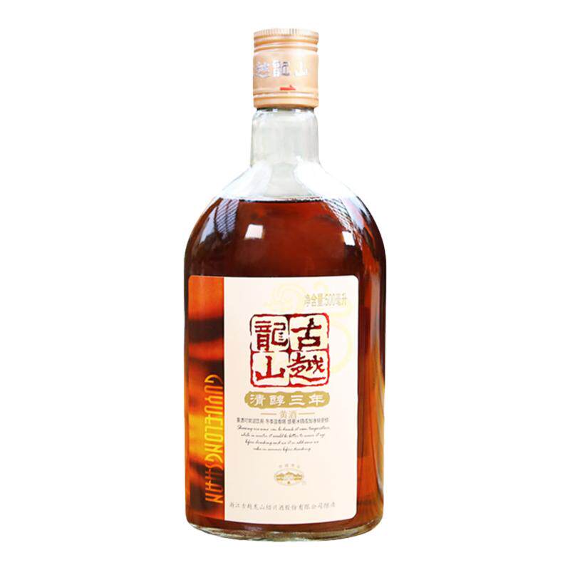 古越龙山绍兴黄酒清醇500ml半甜