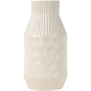 乐高积木花束花瓶插花白陶瓷干花桌面简约ins家居装饰品摆件礼物