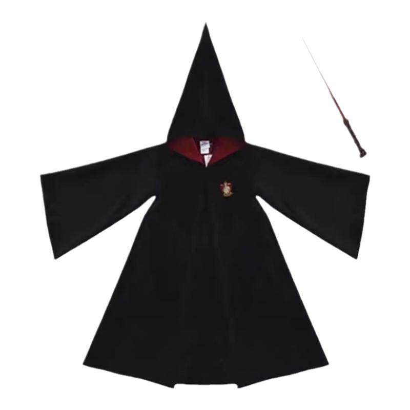 哈利波特学院长袍cos服万圣节衣服儿童巫师袍环球影城正版魔法袍