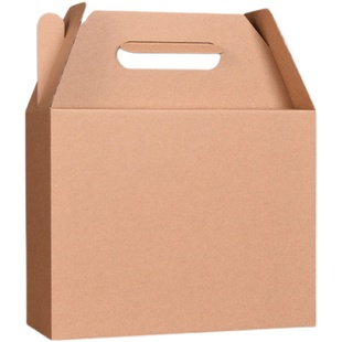 牛皮纸包装盒礼盒空盒子特产干果水果大礼包手提礼品盒纸盒春节