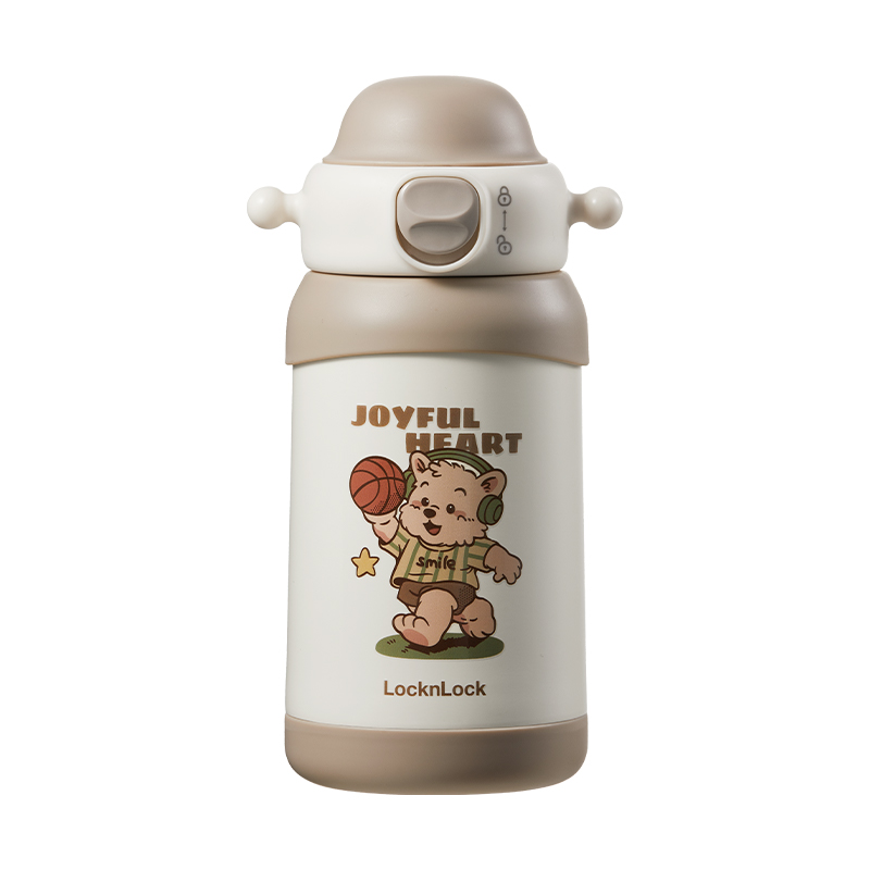 乐扣乐扣儿童吸管保温杯宝宝水杯幼儿园圣诞礼物饮水杯专用水壶