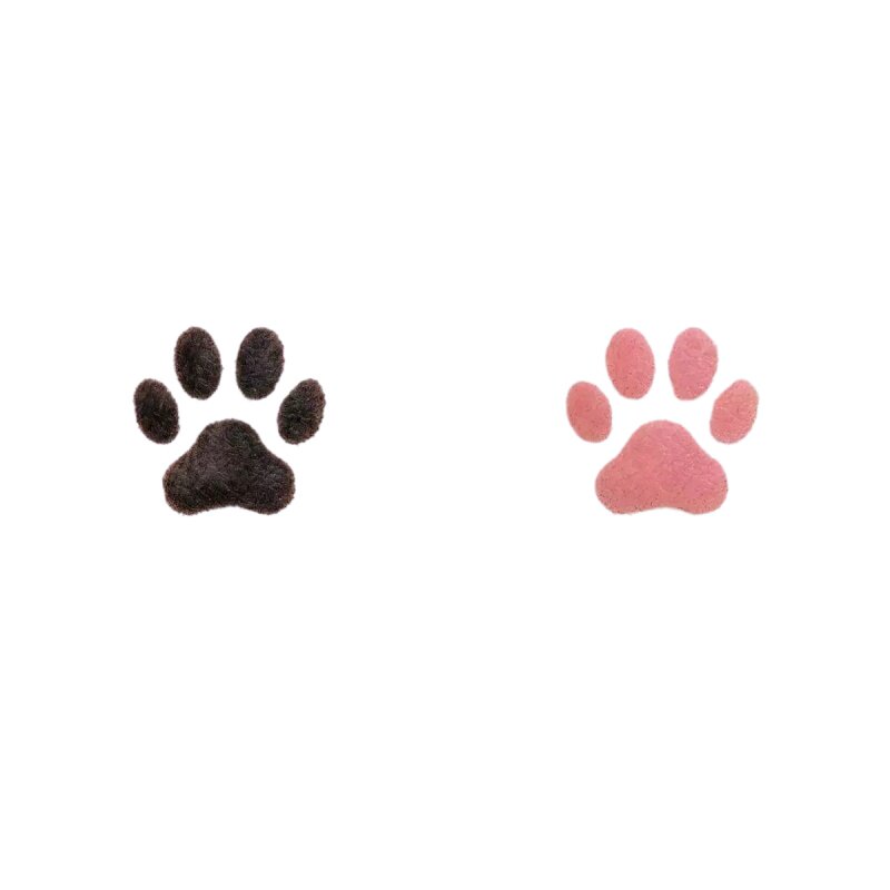 猫咪猫爪温变彩色纹身贴可爱萌宠