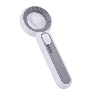 洁朵琳60倍充电式LED带灯鉴定专用放大镜黄金古玩玉器钻石银元奢侈品包包便携式珠宝镜电路板维修用40倍正品