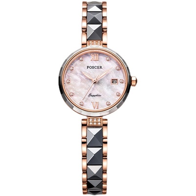 时尚风水钻细链钢带女表