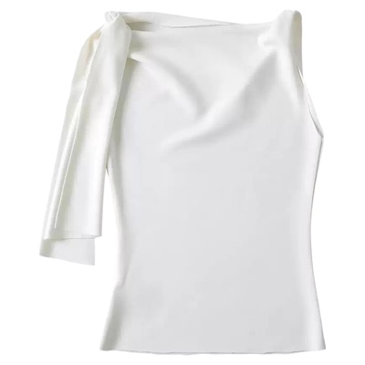 Lovedeath白色松紧腰蛋糕长裙