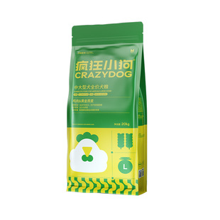 疯狂小狗鸡肉燕麦狗粮40斤装金毛萨摩耶阿拉斯加成犬大型犬旗舰店