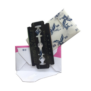 飞鹰牌双面刀片原装正品老式74-C碳钢刮猪毛刮胶纺织厂工业200片