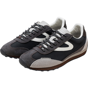 TRETORN秋冬25年新款复古慢跑鞋男女保暖德训鞋复古麂皮薄底鞋