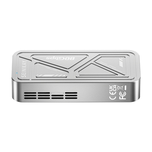 逐悦80Gbps兼容雷电5/4/3/USB4外置NVMe固态硬盘盒铝壳Mac必备