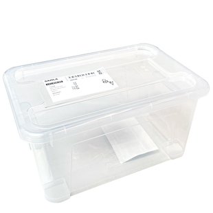 IKEA宜家萨姆拉盒子透明塑料衣物整理箱储物箱高颜值收纳盒大中小