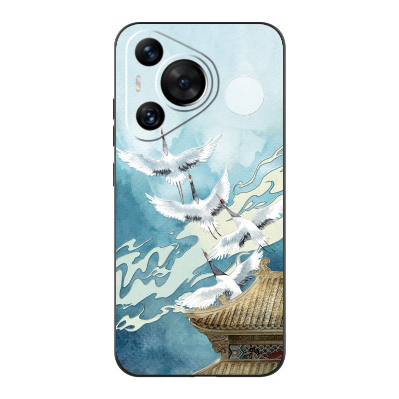 适用华为Pura70pro手机壳新款Pura70保护套P70ultra全包防摔70pro+硅胶软壳P60中国风浮雕个性创