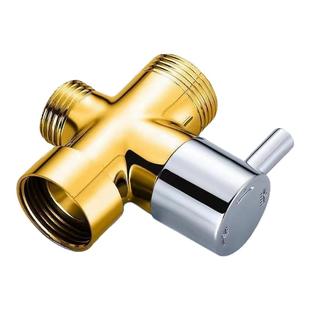 花洒分水器全铜快开淋浴三通一进二出分水阀4分6分转换器配件接头