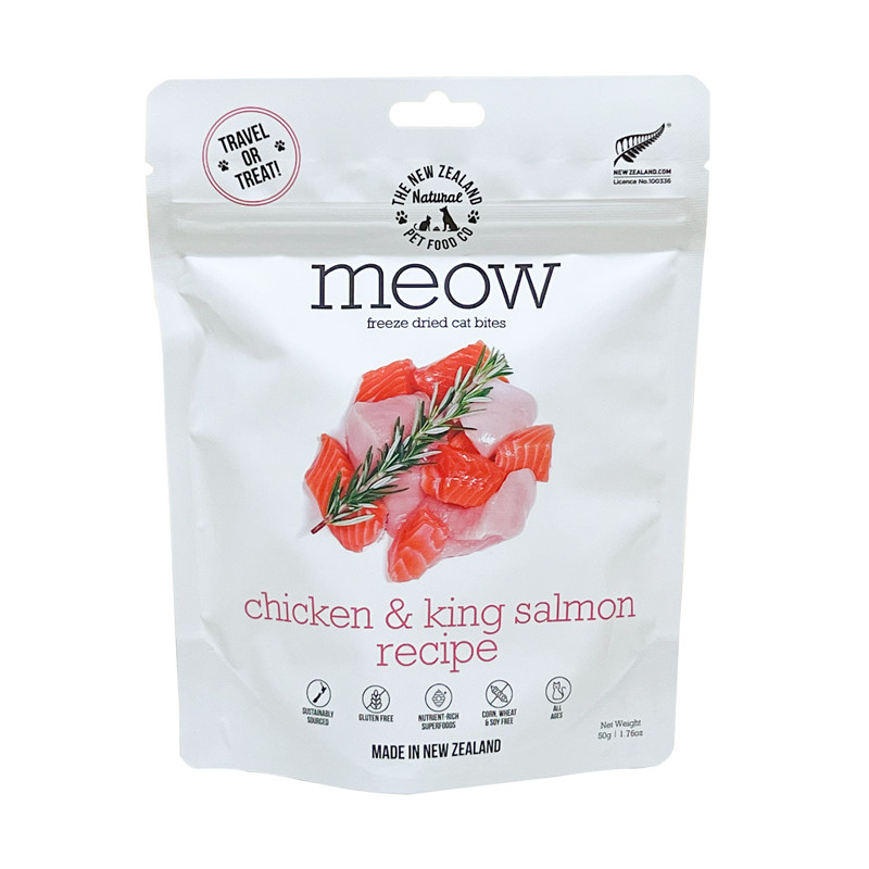 仁可宠物 新西兰进口meow沃夫妙成幼全猫咪冻干营养高含肉量280g