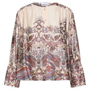 【2026早秋新品】MARELLA 女装印花缎面衬衫3116096102