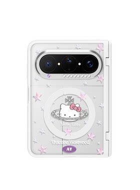 ANGYING × 土星猫咪适用华为PuraXMax手机壳磁吸小折叠阔PURA典藏版XZ中轴全包保护套防摔x2新款透明高级感