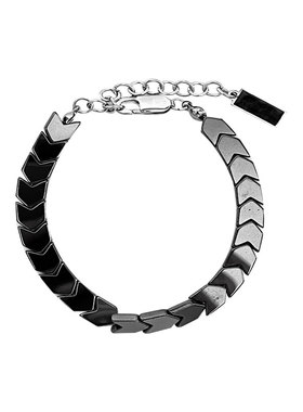 原创黑胆石手链男款潮流ins小众设计手串高级感冷淡风不掉色手饰