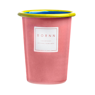 土耳其BORNN撞色搪瓷餐盘碗水杯